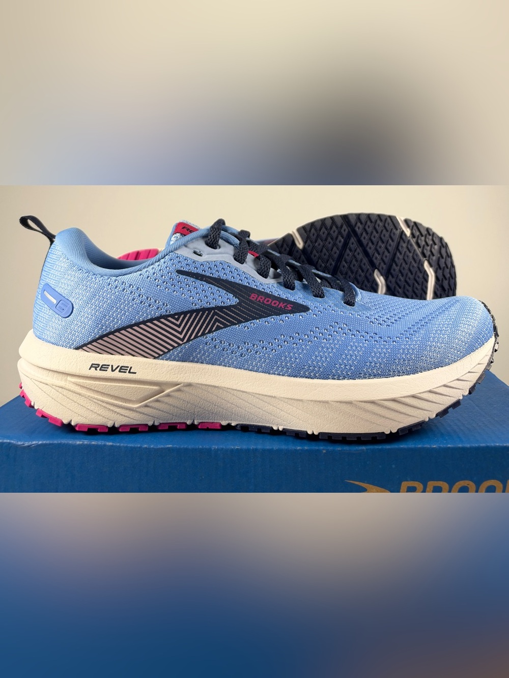 Size 8 - Brooks Revel 6 Marina Lilac Rose Women’s
